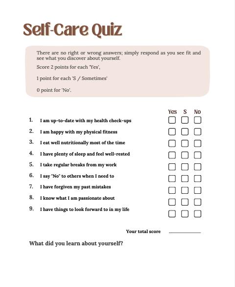 The Value of Self-Care